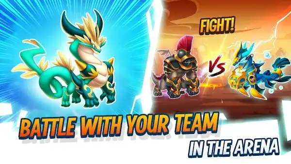 Save your dragons and battle with your team in Dragon City Mod APK